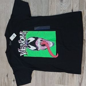 Venom Marvel T-shirt Men’s Size Large Unisex Black NWT